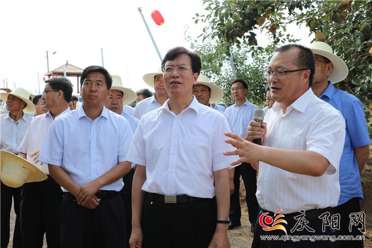 贠建民率第一项目观摩督查组在合水县观摩督查