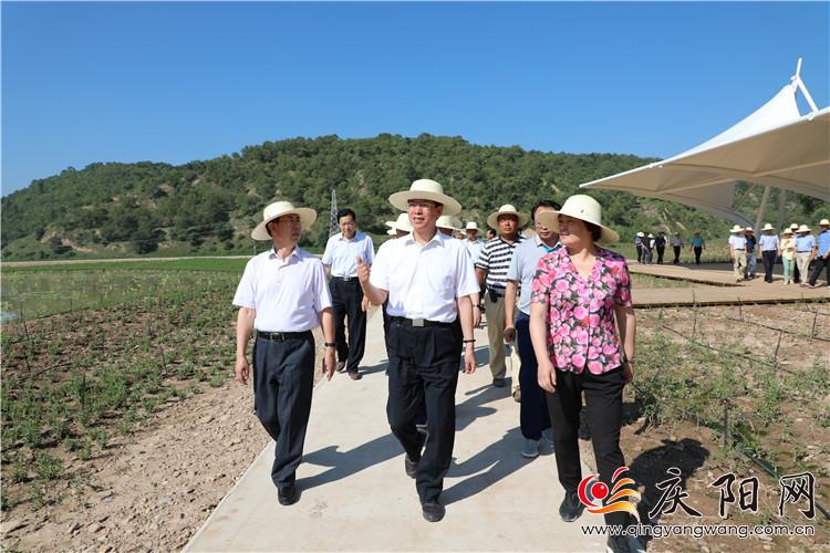 贠建民率第一项目观摩督查组在华池县观摩督查