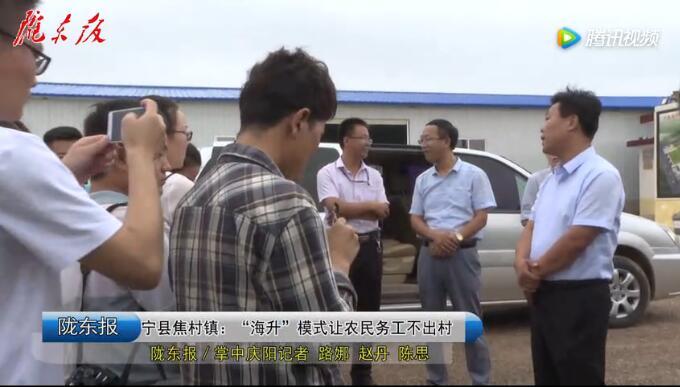 第一眼 | 宁县焦村镇：“海升”模式让农民务工不出村
