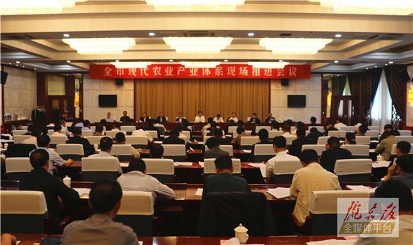 庆阳市现代农业产业体系现场推进会议召开