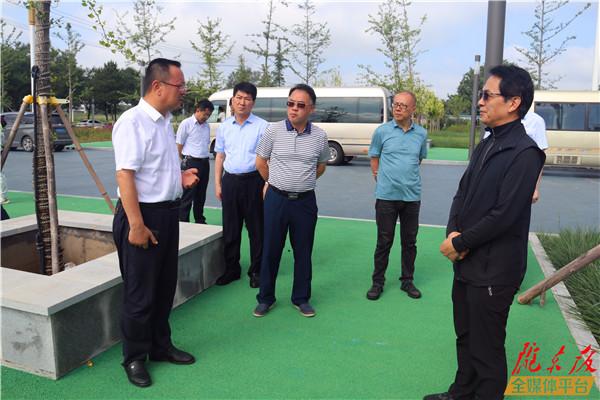 章林伟任南琪一行来庆阳市考察海绵城市项目建设情况