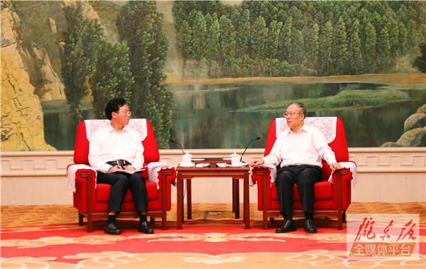 李鸿忠张国清阴和俊与甘肃省庆阳市代表团座谈 深化产业扶贫消费扶贫 助力贫困地区脱贫摘帽