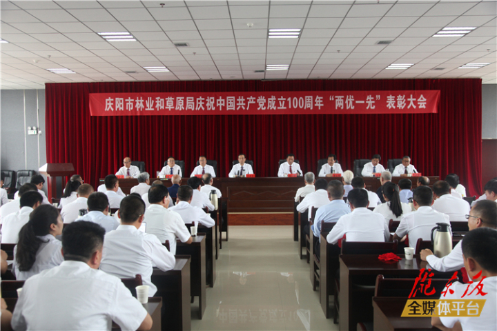 庆阳市林草系统举行庆祝中国共产党成立100周年“两优一先”表彰大会