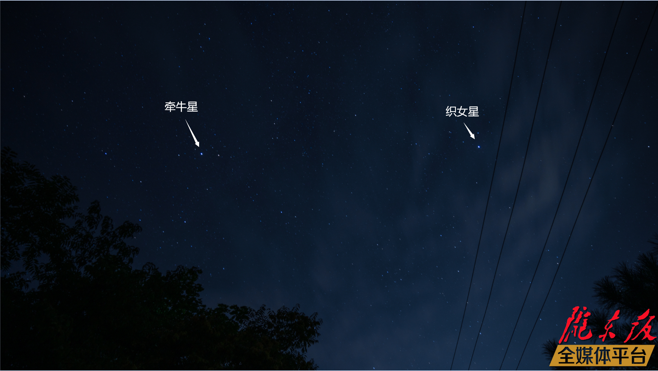 镜头下的牵牛星和织女星