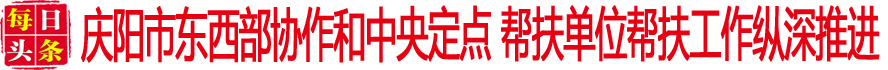 庆阳市东西部协作和中央定点 帮扶单位帮扶工作纵深推进