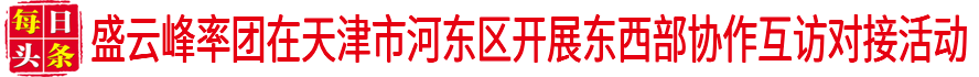 盛云峰率团在天津市河东区开展东西部协作互访对接活动