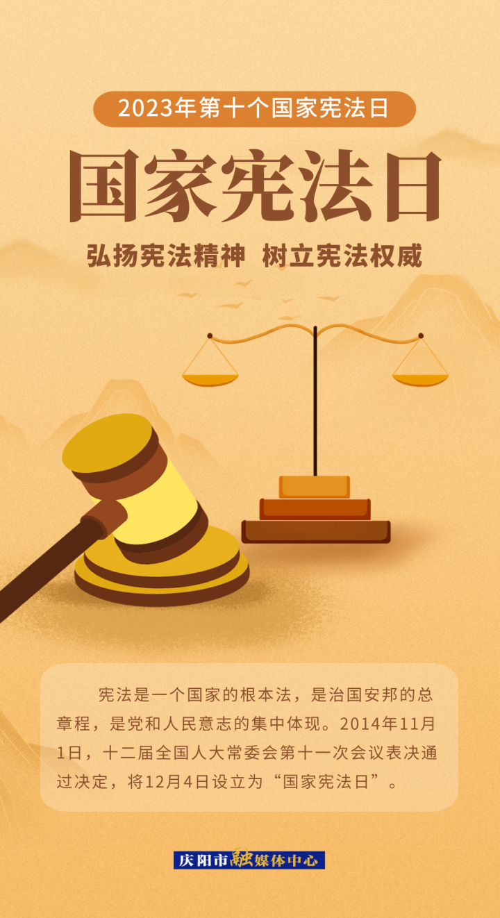 【微海报】弘扬宪法精神 树立宪法权威