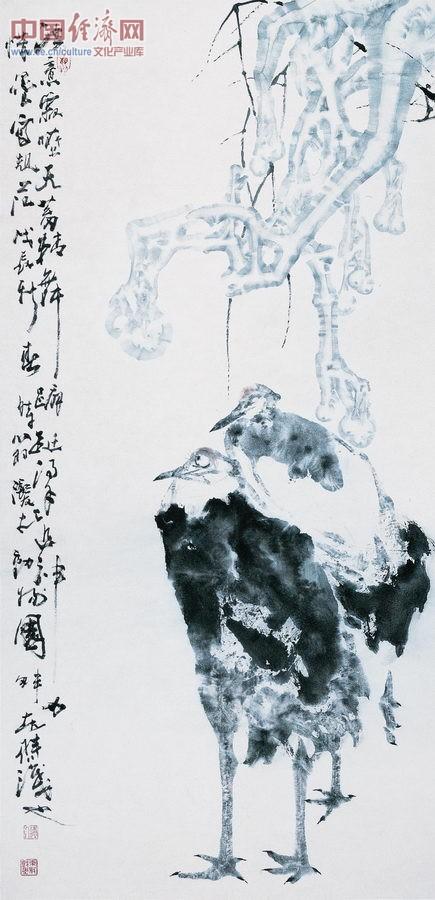 冷意寂嘹霜蔽天