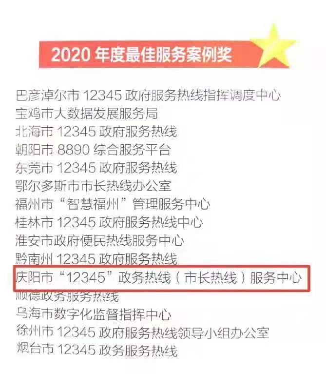 2020年度最佳服务案例奖