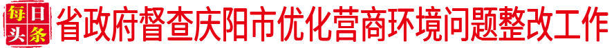 省政府督查庆阳市优化营商环境问题整改工作