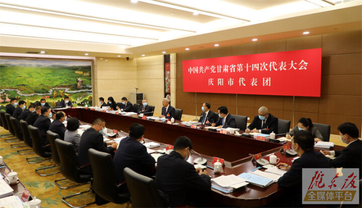 庆阳市代表团认真讨论省第十四次党代会报告和省纪委工作报告