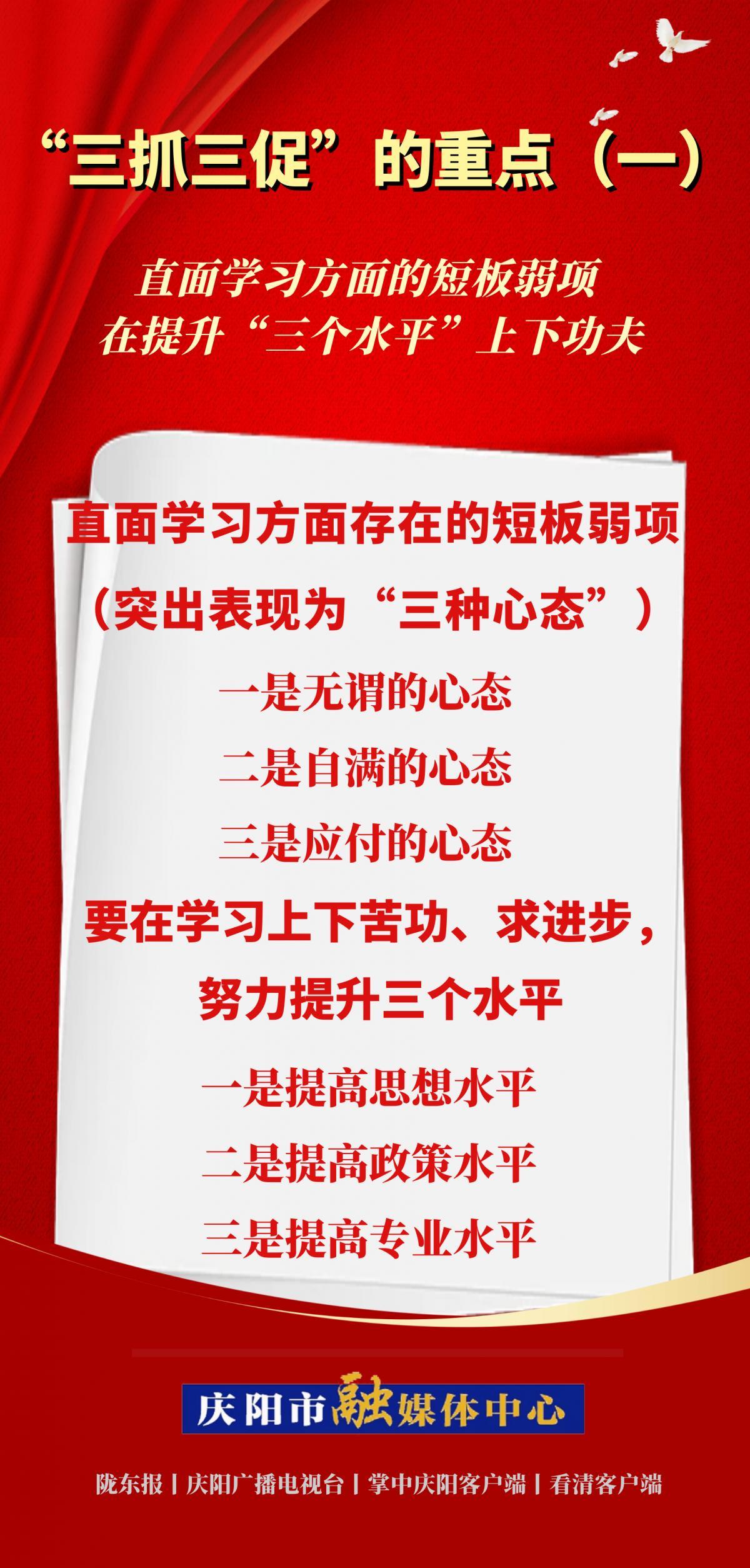 微海报 | “三抓三促”的重点（一）