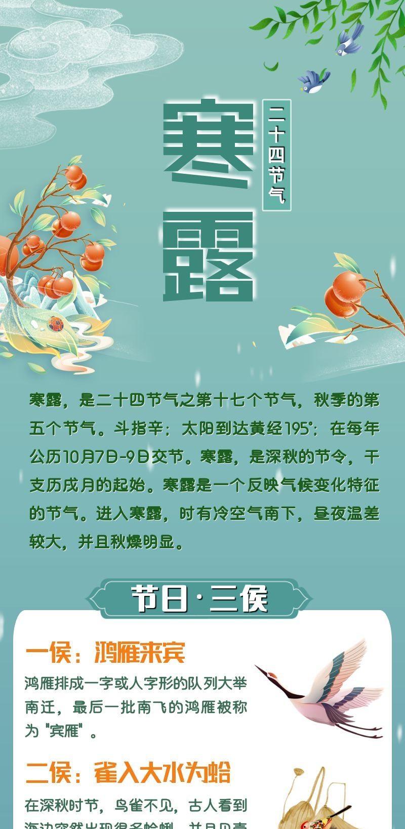 【二十四节气·寒露】长图丨寒露洁秋空 遥山纷在瞩