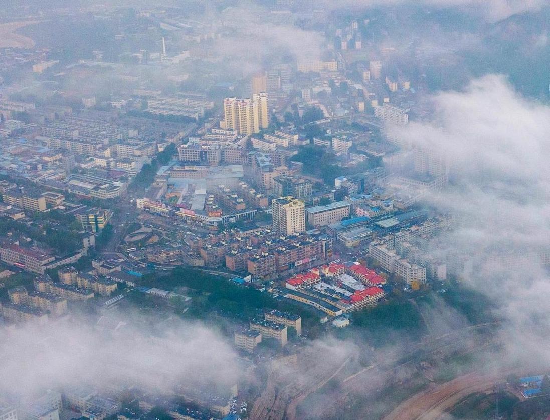 【大美庆阳】庆城县城雾景