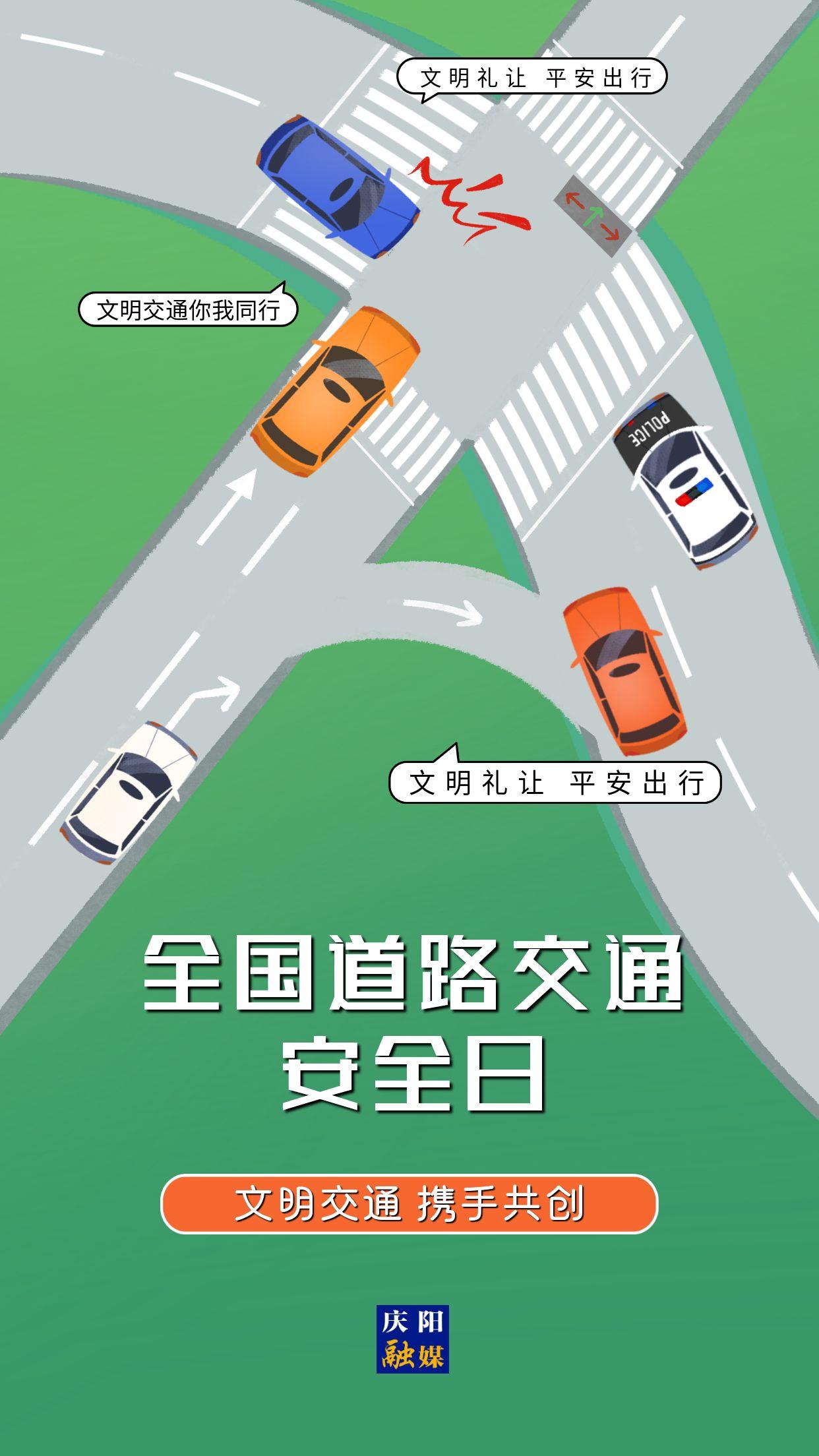【微海报】全国道路交通安全日 | 文明交通 携手共创