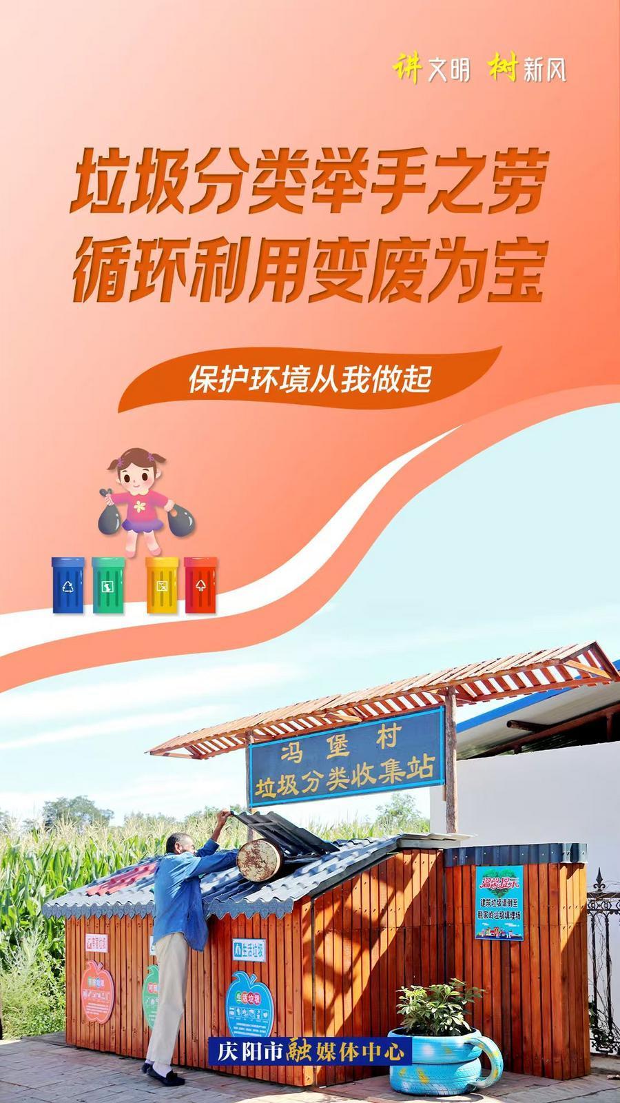【微海报】垃圾分类举手之劳 循环利用变废为宝