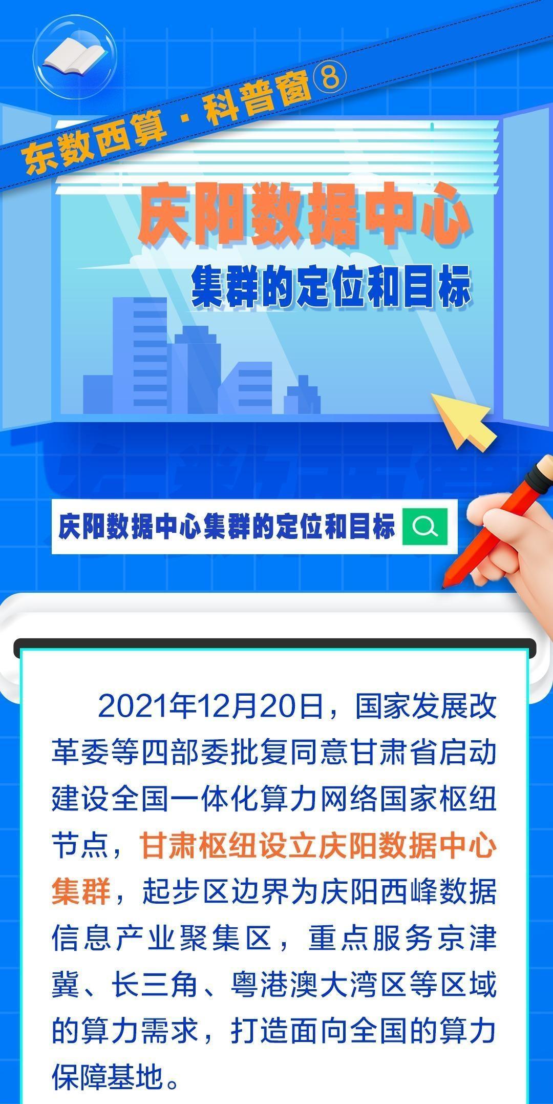 东数西算·科普窗​⑧｜庆阳数据中心集群的定位和目标