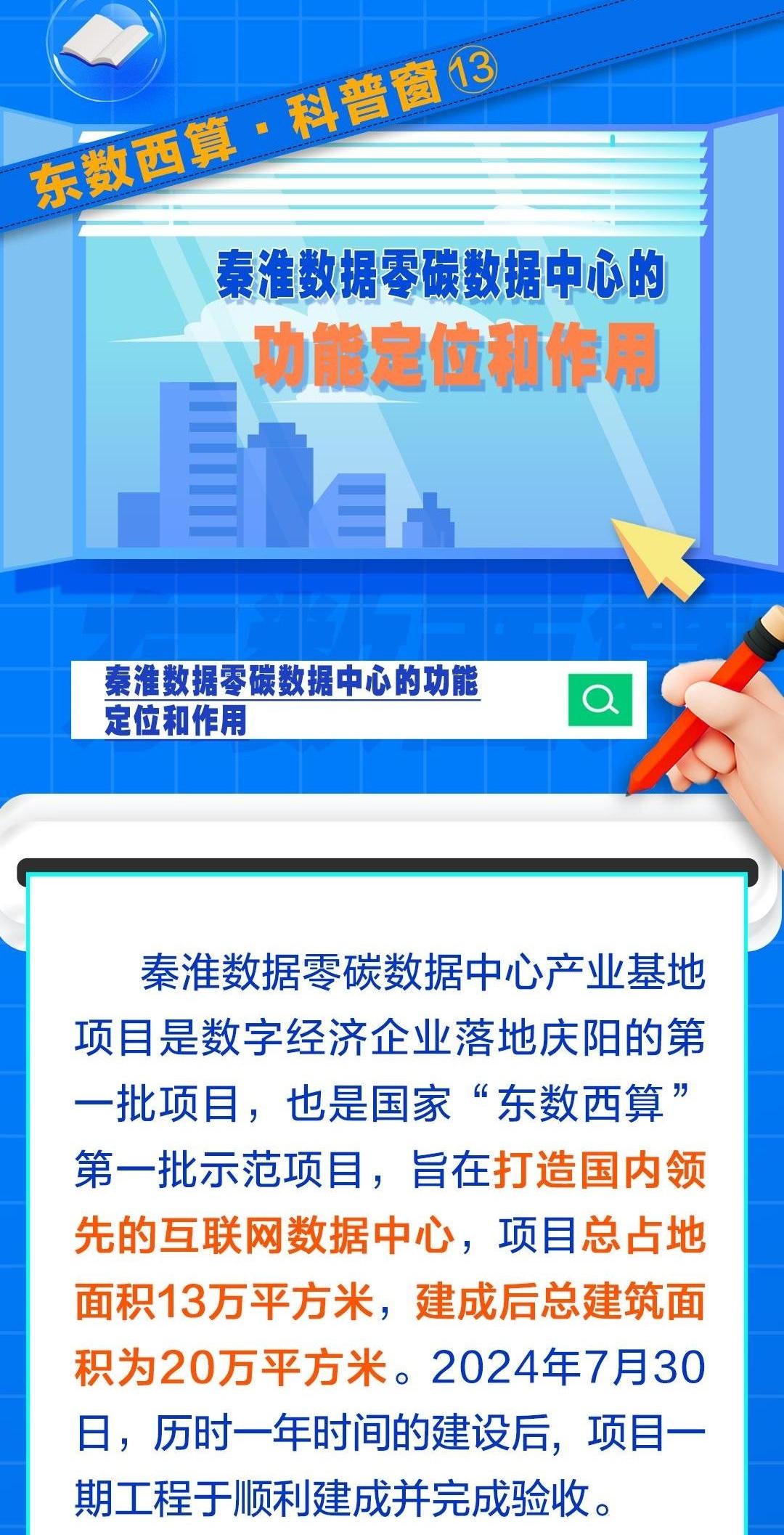 东数西算·科普窗⒀｜秦淮数据零碳数据中心的功能定位和作用