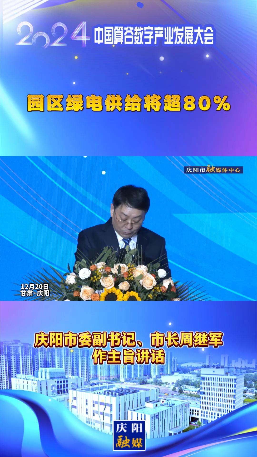 【V视】周继军：园区绿电供给将超80%