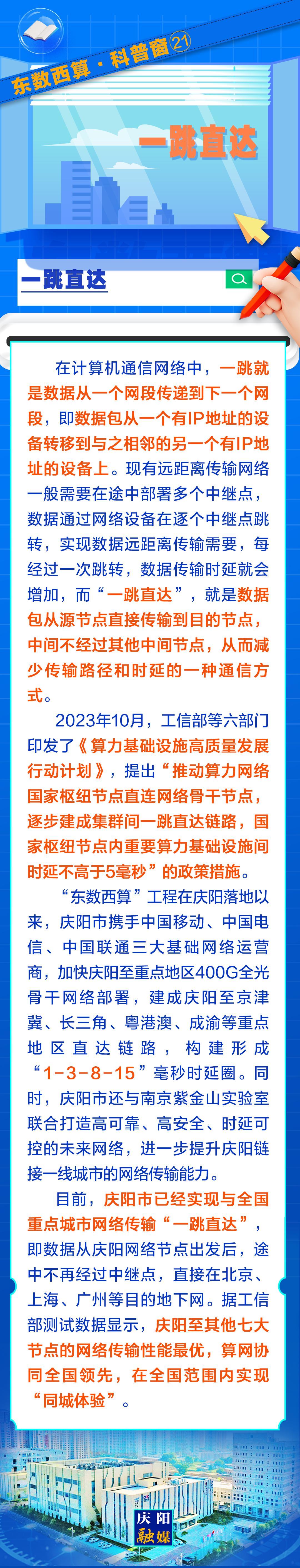 东数西算·科普窗(21)｜一跳直达
