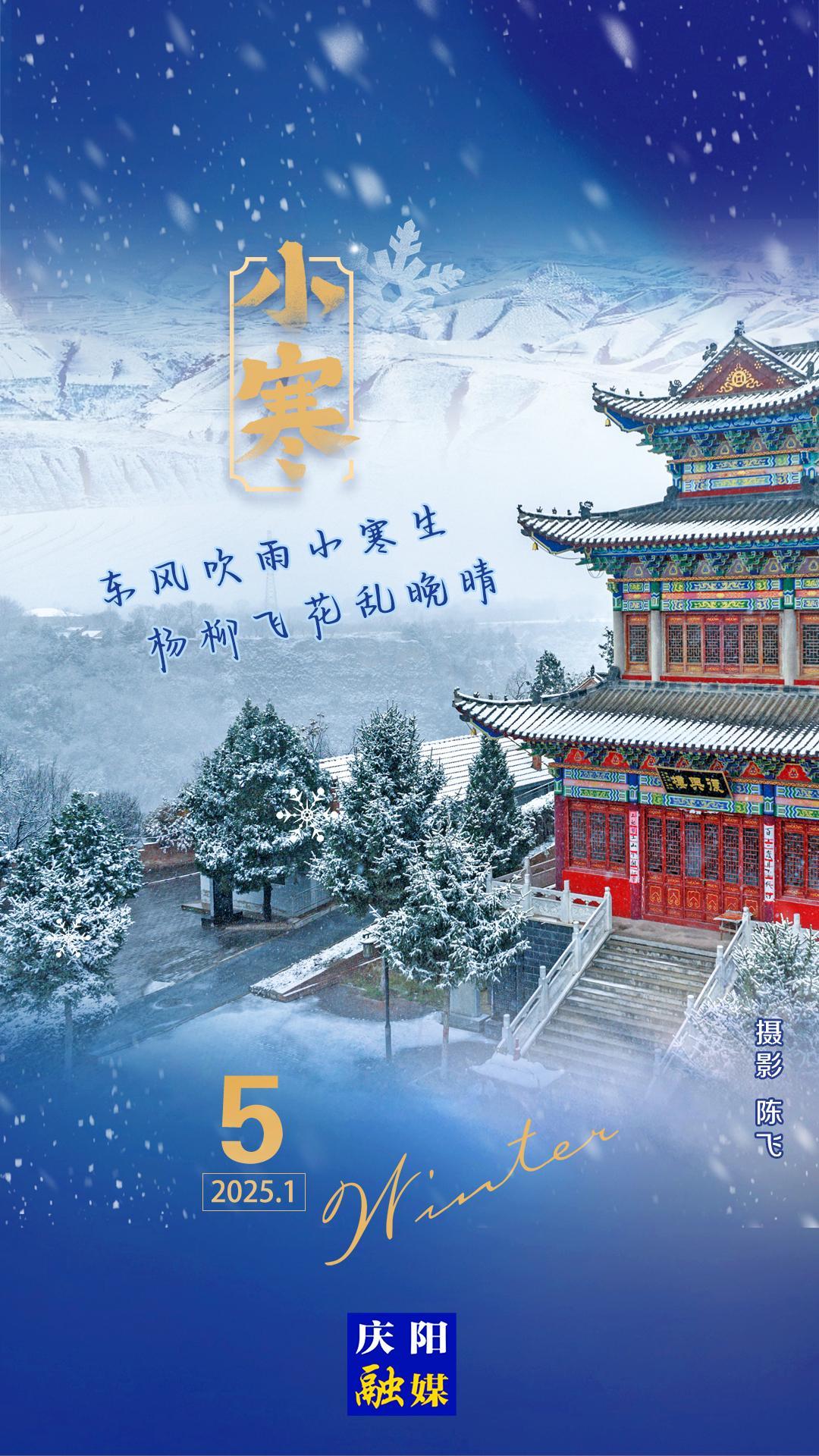 【二十四节气·小寒】微海报丨东风吹雨小寒生 杨柳飞花乱晚晴
