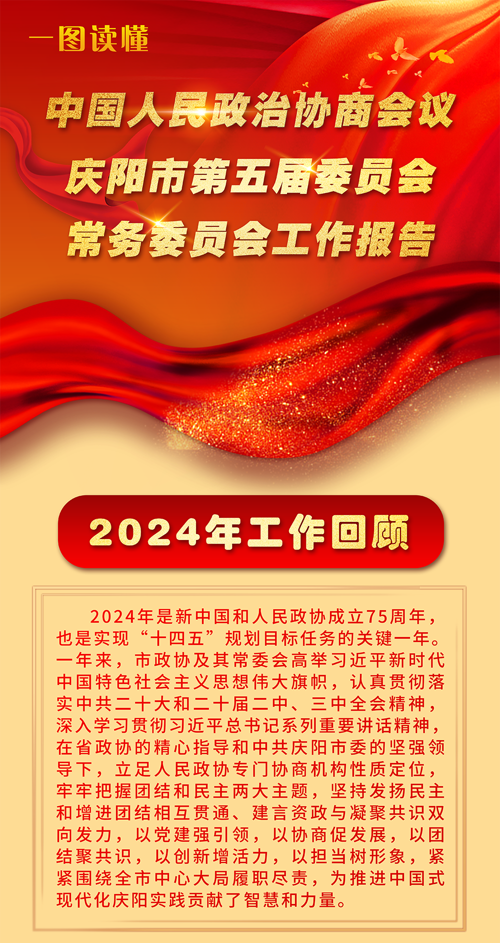 【一图读懂】政协庆阳市第五届委员会常务委员会工作报告