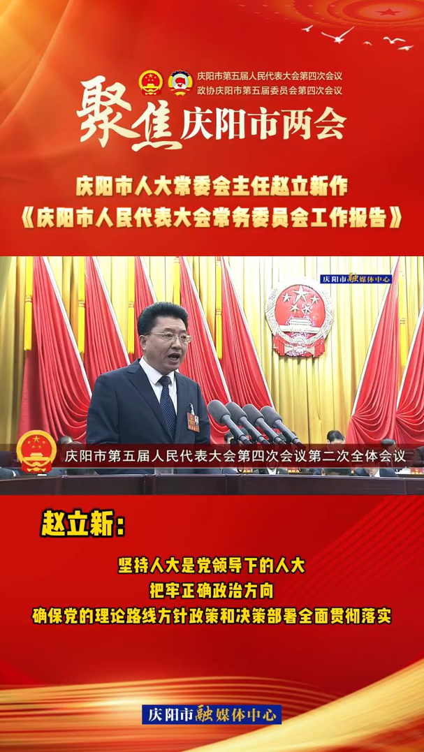 两会V视(28)丨赵立新：坚持人大是党领导下的人大，把牢正确政治方向，确保党的理论路线方针政策和决策部署全面贯彻落实
