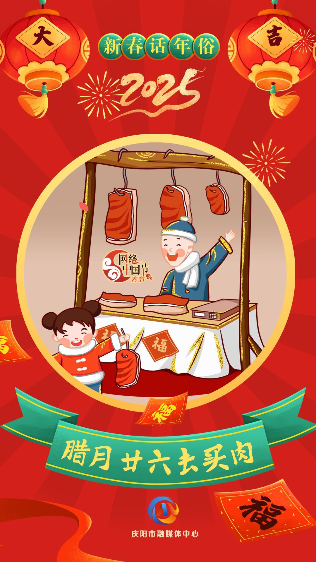 【新春话年俗】微海报丨腊月二十六去买肉