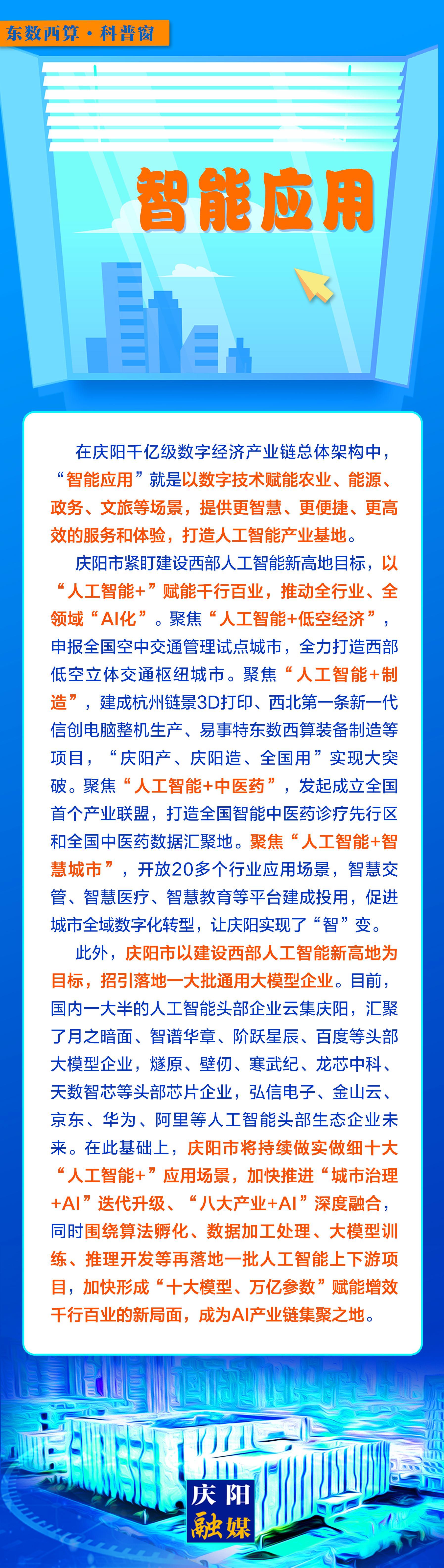 【微长图】东数西算科普窗丨智能应用