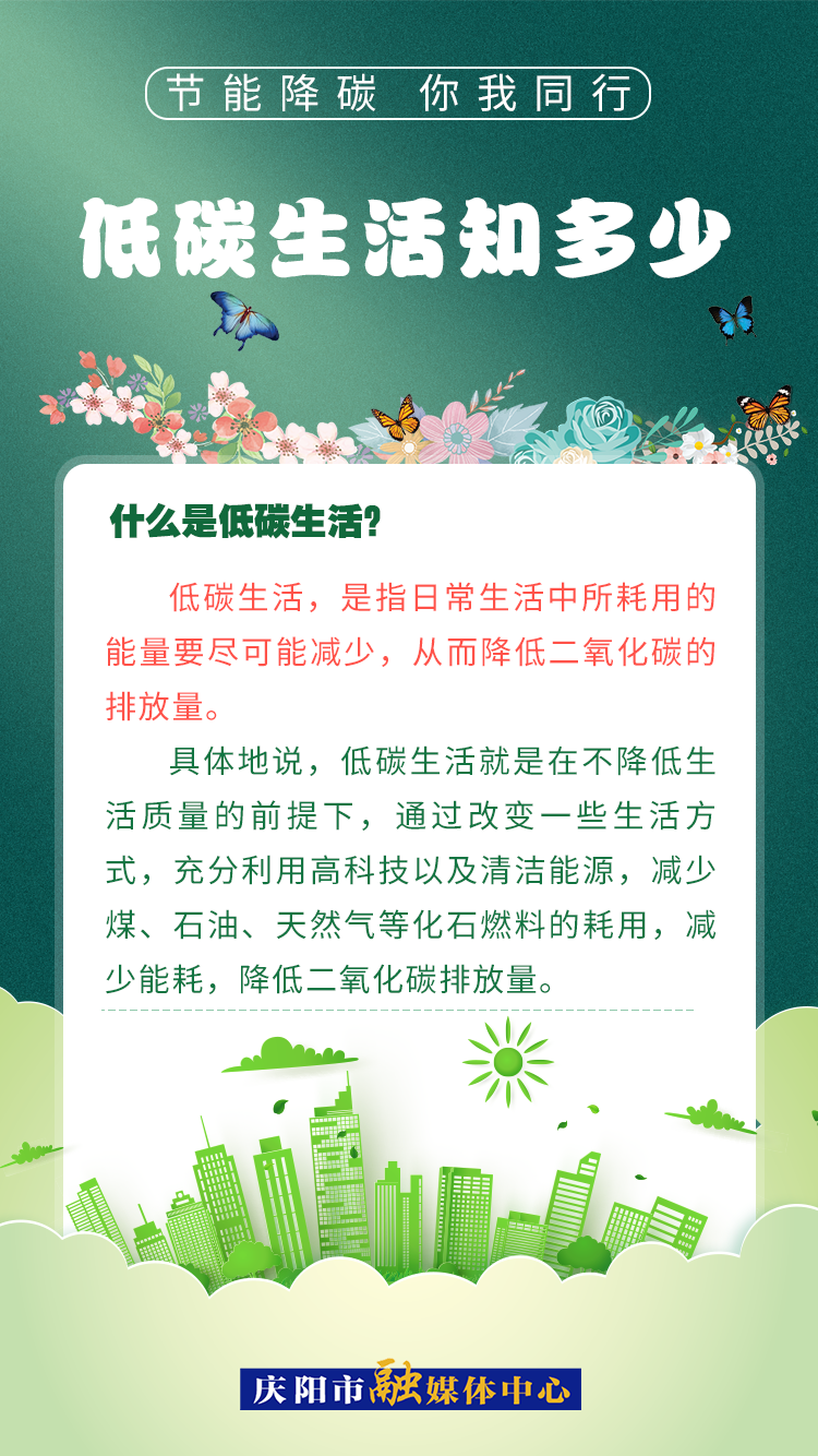 【节能降碳 你我同行】低碳生活知多少（2）：什么是低碳生活？