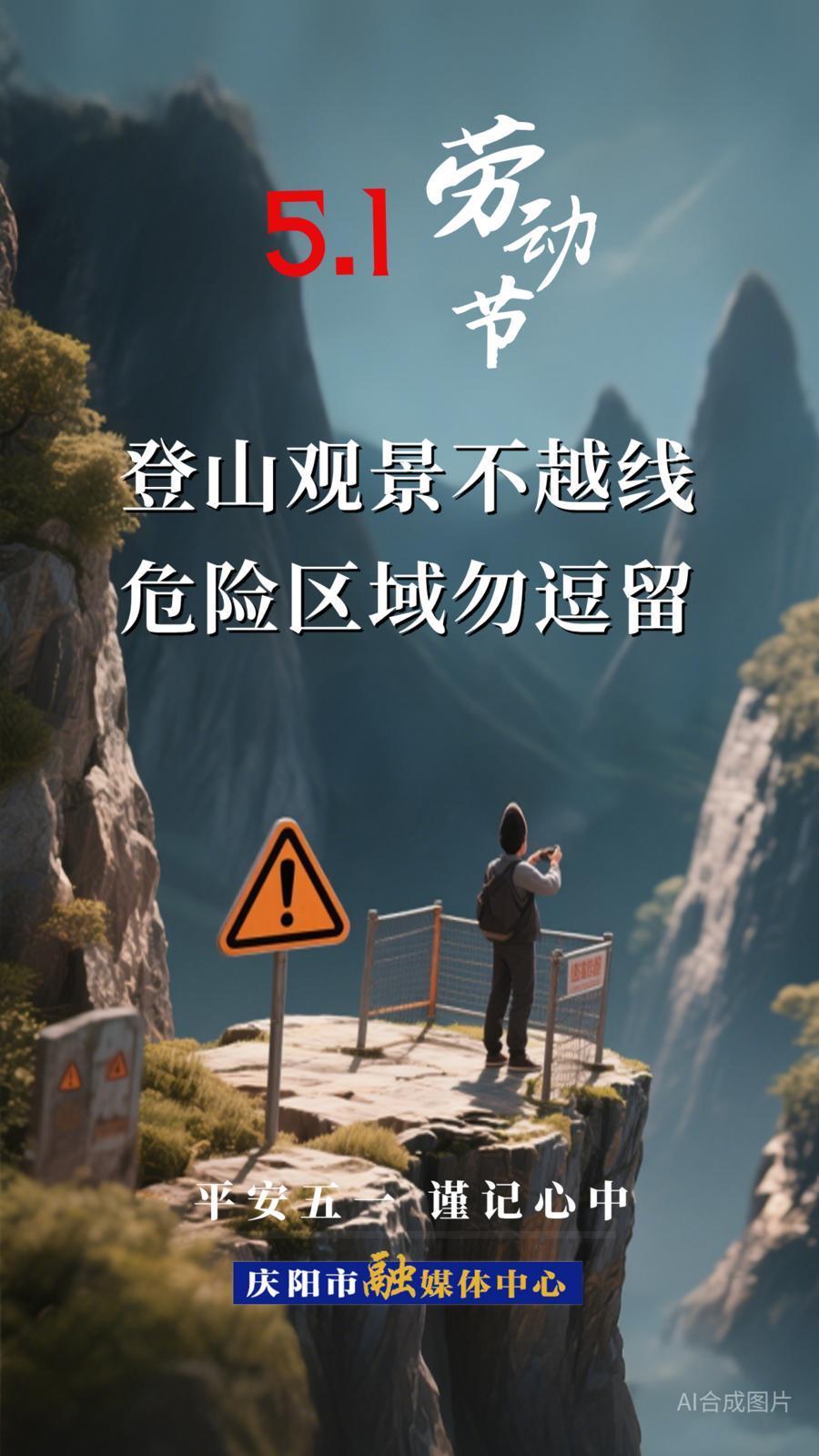 【微海报】平安五一 谨记心中⑤| 登山观景不越线 危险区域勿逗留