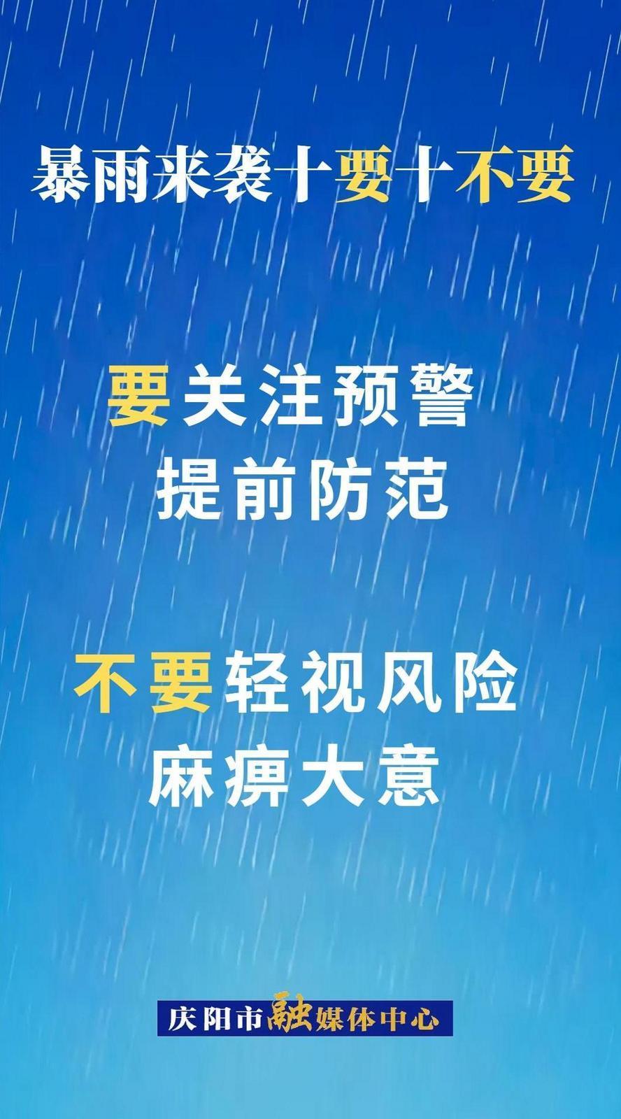 微海报︱暴雨来袭十要十不要①