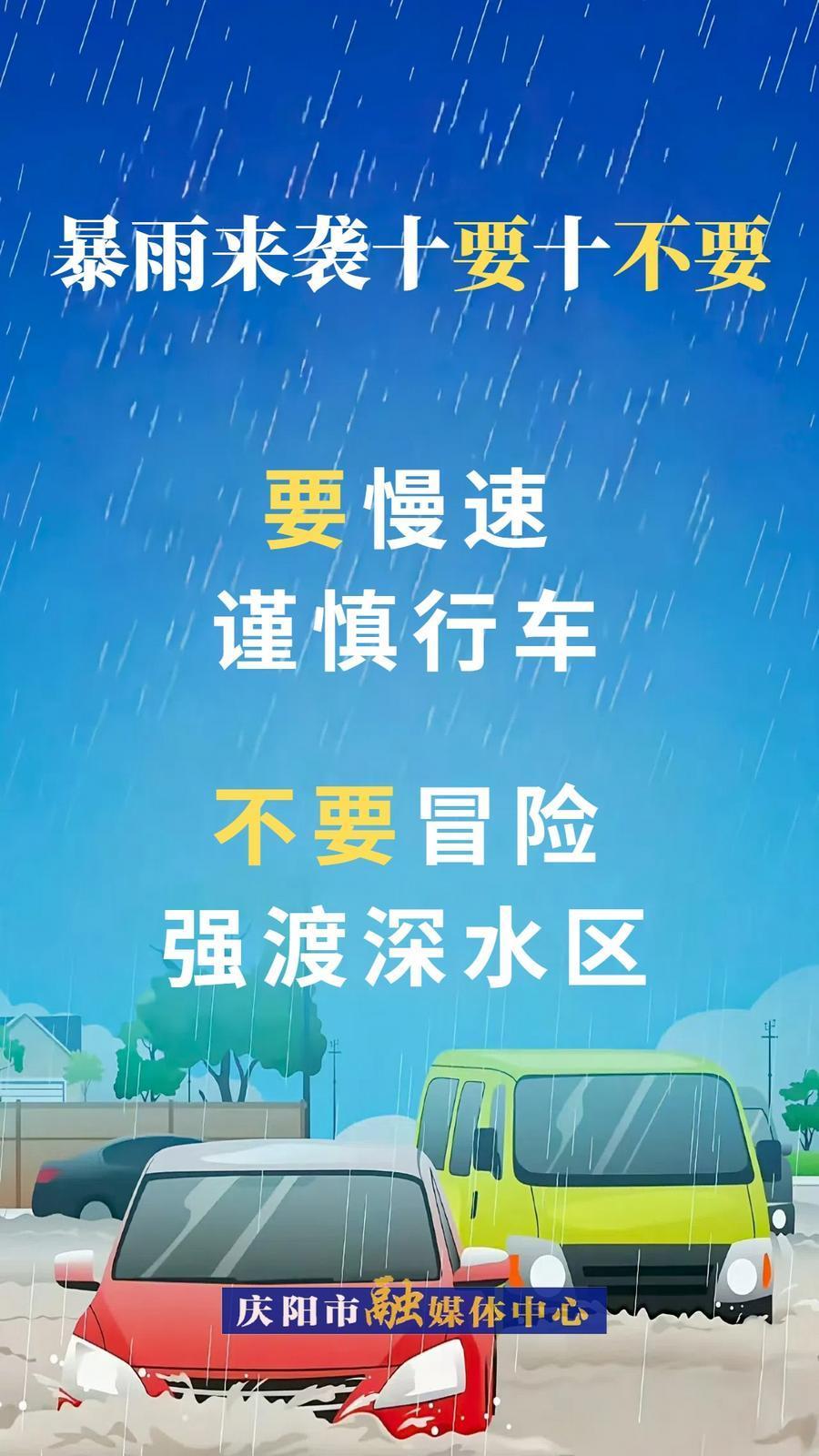 微海报︱暴雨来袭十要十不要②