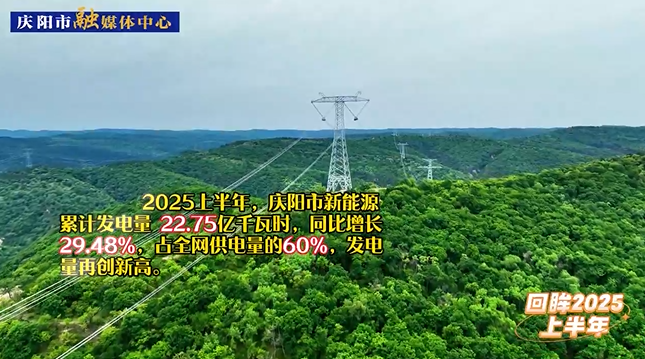 【回眸2025上半年】庆阳市新能源累计发电量再创新高